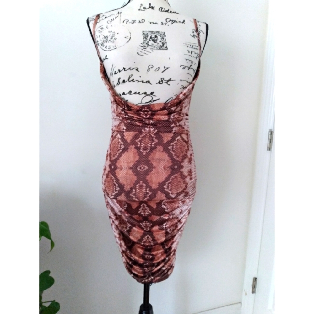 NWT PrettyLittleThing Snake Print dress